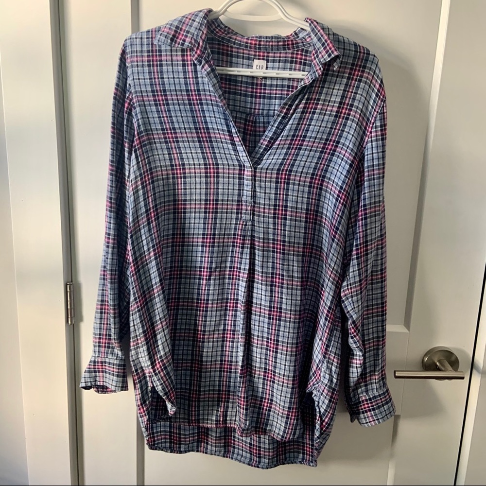 Flannel tunic